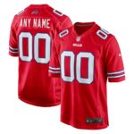 Buffalo Bills  Alternate Custom Game Jersey - Red, Limited Replica Fan Edition