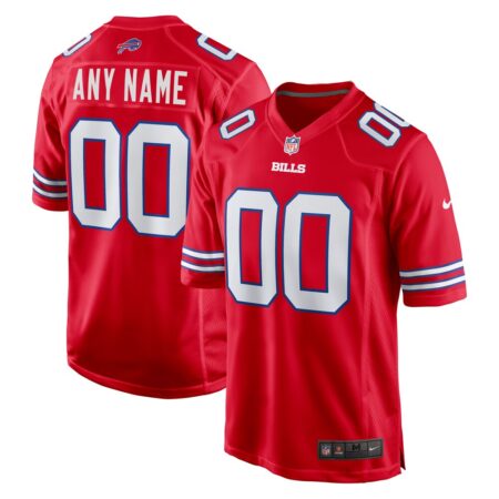 Buffalo Bills  Alternate Custom Game Jersey – Red, Limited Replica Fan Edition