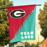 Bulldogs vs Custom Team House Divided Flag, College Custom Flag
