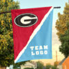 Bulldogs vs Custom Team House Divided Flag, Custom College Flag