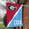 Bulldogs vs Custom Team House Divided Flag, Custom College Flag 1 Bulldogs vs Custom Team House Divided Flag, Custom College Flag