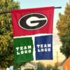 Bulldogs vs Custom Team House Divided Flag, Custom Game Day Flag