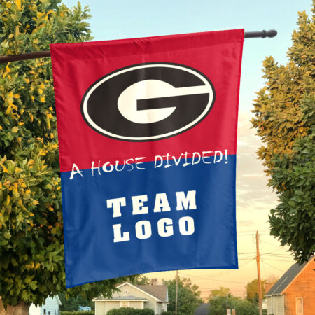Bulldogs vs Custom Team House Divided Flag, Custom House Flag Bulldogs vs Custom Team House Divided Flag, Custom House Flag