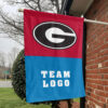 Bulldogs vs Custom Team House Divided Flag, Custom NCAA Flag 1 Bulldogs vs Custom Team House Divided Flag, Custom NCAA Flag
