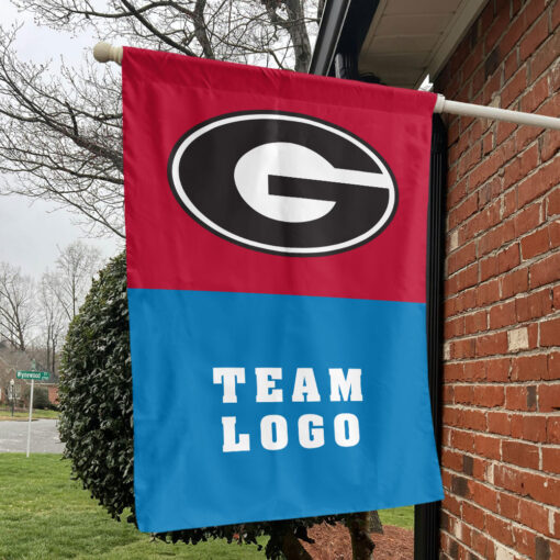 Bulldogs vs Custom Team House Divided Flag, Custom NCAA Flag Bulldogs vs Custom Team House Divided Flag, Custom NCAA Flag