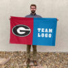 Bulldogs vs Custom Team House Divided Flag, Custom NCAA Flag 2 Bulldogs vs Custom Team House Divided Flag, Custom NCAA Flag