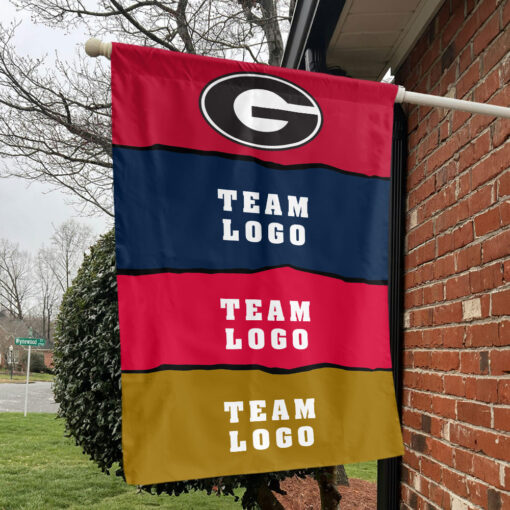 Bulldogs vs Custom Team House Divided Flag, Custom Rival Flag Bulldogs vs Custom Team House Divided Flag, Custom Rival Flag