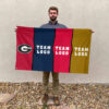 Bulldogs vs Custom Team House Divided Flag, Custom Rival Flag 2 Bulldogs vs Custom Team House Divided Flag, Custom Rival Flag