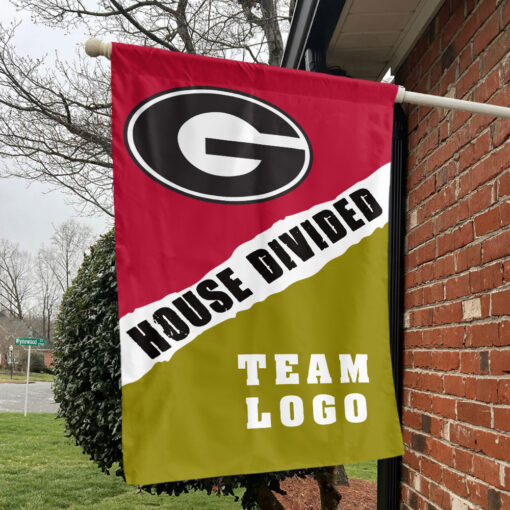 Bulldogs vs Custom Team House Divided Flag, Custom Rivalry Flag Bulldogs vs Custom Team House Divided Flag, Custom Rivalry Flag