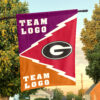 Bulldogs vs Custom Team House Divided Flag, Custom Spirit Flag
