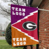 Bulldogs vs Custom Team House Divided Flag, Custom Spirit Flag