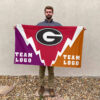 Bulldogs vs Custom Team House Divided Flag, Custom Spirit Flag