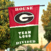 Bulldogs vs Custom Team House Divided Flag, NCAA College Flag
