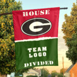Bulldogs vs Custom Team House Divided Flag, NCAA College Flag