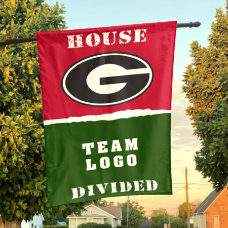 Bulldogs vs Custom Team House Divided Flag, NCAA College Flag Bulldogs vs Custom Team House Divided Flag, NCAA College Flag
