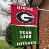 Bulldogs vs Custom Team House Divided Flag, NCAA College Flag 1 Bulldogs vs Custom Team House Divided Flag, NCAA College Flag