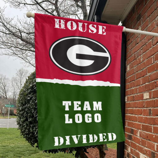 Bulldogs vs Custom Team House Divided Flag, NCAA College Flag Bulldogs vs Custom Team House Divided Flag, NCAA College Flag