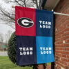Bulldogs vs Custom Team House Divided Flag, NCAA College Rivalry Flag 1 Bulldogs vs Custom Team House Divided Flag, NCAA College Rivalry Flag