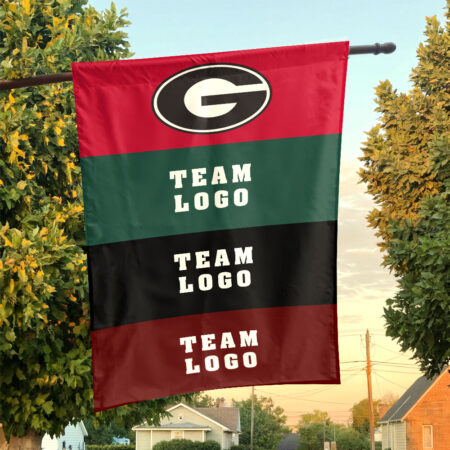 Bulldogs vs Custom Team House Divided Flag, NCAA Rival Flag