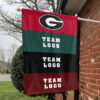 Bulldogs vs Custom Team House Divided Flag, NCAA Rival Flag 1 Bulldogs vs Custom Team House Divided Flag, NCAA Rival Flag