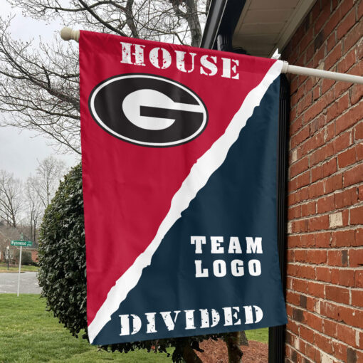 Bulldogs vs Custom Team House Divided Flag, NCAA Rivalry Flag Bulldogs vs Custom Team House Divided Flag, NCAA Rivalry Flag