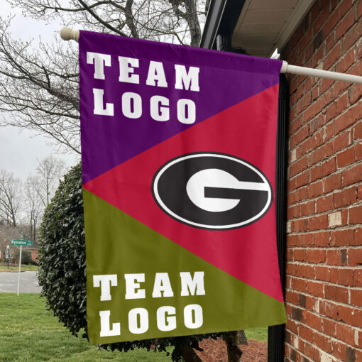 Bulldogs vs Custom Team House Divided Flag, NCAA Spirit Flag Bulldogs vs Custom Team House Divided Flag, NCAA Spirit Flag