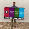Bulldogs vs Custom Team House Divided Flag, Personalized Rival Flag 2 Bulldogs vs Custom Team House Divided Flag, Personalized Rival Flag