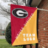 Bulldogs vs Custom Team House Divided Flag, Personalized Split Flag 1 Bulldogs vs Custom Team House Divided Flag, Personalized Split Flag
