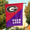 Bulldogs vs Custom Team House Divided Flag, Personalized Team Flag