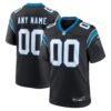 Carolina Panthers Custom Game Jersey - Black, Limited Replica Fan Edition