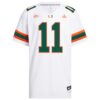 Carson Beck Miami Hurricanes White NIL Football Player Jersey - White, Limited Replica Fan Edition