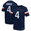 Chandler Morris Virginia Cavaliers Nike Home Mens NIL Football Game Jersey - Navy, Limited Replica Fan Edition