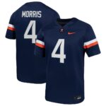 Chandler Morris Virginia Cavaliers Nike Home Mens NIL Football Game Jersey - Navy, Limited Replica Fan Edition