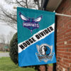Charlotte vs Dallas House Divided Flag, NBA House Divided Flag 1 Charlotte vs Dallas House Divided Flag, NBA House Divided Flag