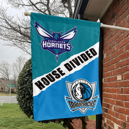 Charlotte vs Dallas House Divided Flag, NBA House Divided Flag Charlotte vs Dallas House Divided Flag, NBA House Divided Flag