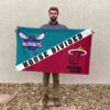 Charlotte vs Miami House Divided Flag, NBA House Divided Flag