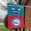 Charlotte vs Philadelphia House Divided Flag, NBA House Divided Flag