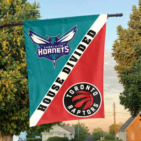 Charlotte vs Toronto House Divided Flag, NBA House Divided Flag Charlotte vs Toronto House Divided Flag, NBA House Divided Flag