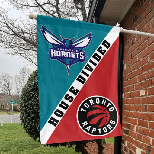 Charlotte vs Toronto House Divided Flag, NBA House Divided Flag Charlotte vs Toronto House Divided Flag, NBA House Divided Flag