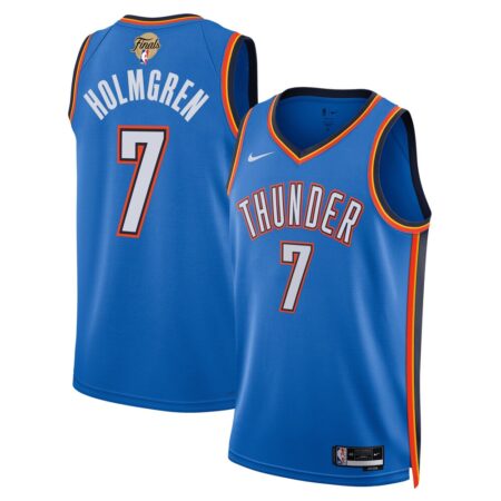 Chet Holmgren Oklahoma City Thunder Unisex 2025 NBA Finals Swingman Jersey – Icon Edition – Blue, Limited Replica Fan Edition