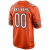 Chicago Bears Alternate Custom Game Jersey - Orange, Limited Replica Fan Edition