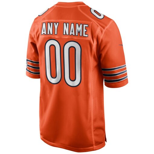 Chicago Bears  Alternate Custom Game Jersey – Orange, Limited Replica Fan Edition