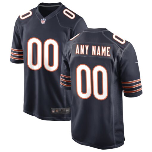 Chicago Bears  Custom Game Jersey – Navy, Limited Replica Fan Edition