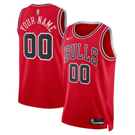 Chicago Bulls Unisex Swingman Custom Jersey Red – Icon Edition, Limited Replica Fan Edition
