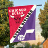 Chicago vs Utah House Divided Flag, NBA House Divided Flag