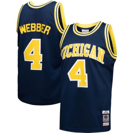 Chris Webber Michigan Wolverines Mitchell & Ness 1991, Limited Replica Fan Edition