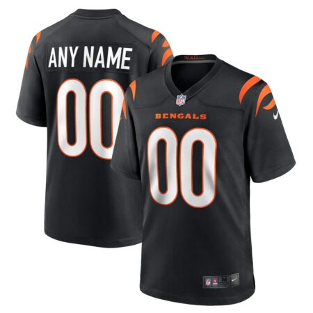 Cincinnati Bengals  Game Custom Jersey – Black, Limited Replica Fan Edition