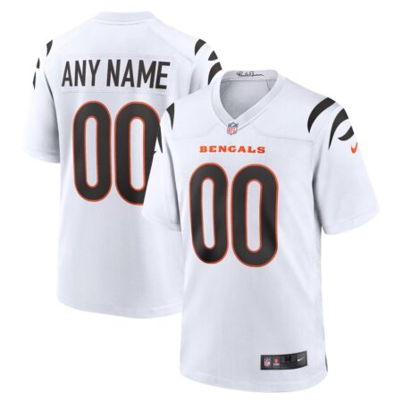 Cincinnati Bengals  Game Custom Jersey – White, Limited Replica Fan Edition