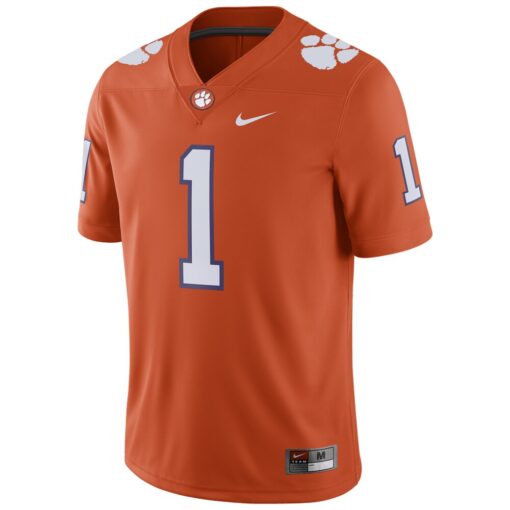 Clemson Tigers Nike 1 Home Game Jersey – Orange, Limited Replica Fan Edition