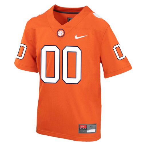 Clemson Tigers  Youth Custom Game Jersey – Orange, Limited Replica Fan Edition
